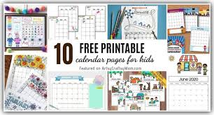 Our calendar templates make it easy to create custom weekly or monthly calendars (both print and online) with room for notes and task lists. 10 Free Printable Calendar Pages For Kids For 2020 2021