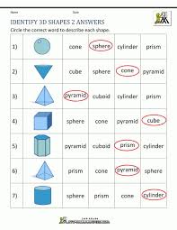 12 3d Shapes 2nd Grade Worksheet 2nd Grade Worksheets 3d Shapes Worksheets Shapes Worksheets