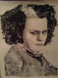 Sweeney Todd poster signed by Helena Bonham Carter