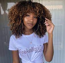 Beautiful Big Afro Dyed Natural Hair Natural Hair Highlights Natural Hair Styles