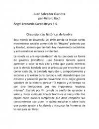 La novela es una representación de las personas en forma de gaviotas (metáfora). Juan Salvador Gaviota Por Richard Bach Ensayos Leo072