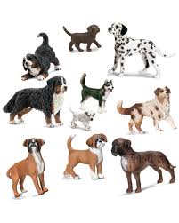 Rue La La Schleich Dogs 10pc Toy Set Animal Figures Animal Figurine Toys Miniature Fox Terrier