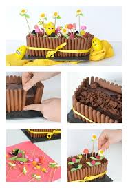 Mon Gateau De Paques Jardiniere Au Chocolat Et Bonbons Gateau De Paques Dessert Paques Gateau Jardiniere