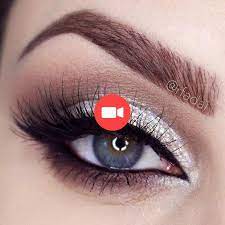 Maquillage De Mariage De Paillettes D 39 Argent Rechercher Des Yeux Bleus Les Meilleures Id Maquillage Mariage Maquillage De Mariee Maquillage