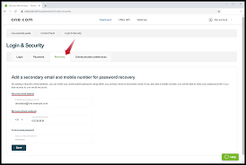How Do I Add A Recovery Email And Phone Number Support One Com
