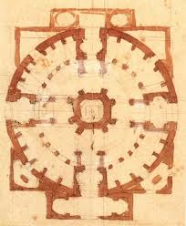Michelangelo Buonarroti Plan For A Church C 1560 Renaissance Art Michelangelo Art Retreats