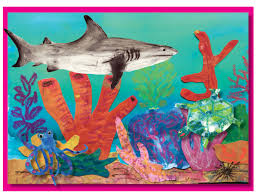 Check out the ideas in the extend the activity section in this post. Habitats Life In The Coral Reef Painted Paper Art