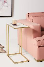 Charlize C Shaped Side Table Small Side Table Side Table Unique End Tables