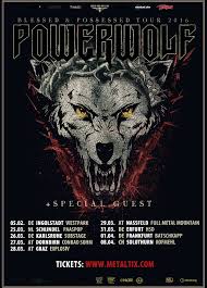 3, 4 & 5 september 2021 'welcome to the greatest show on earth' www.paaspop.nl/tickets. Powerwolf Announce Blessed Possessed Tour 2016 W O A Wacken Open Air