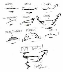 Evil Grins Drawing Expressions Mouth Drawing Drawing People How to draw heads at various angles reference by robertmarzullo. evil grins drawing expressions mouth