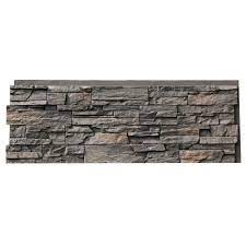 Our kenai stacked stone veneer profile offersour kenai stacked stone veneer profile offers the natural appearance of authentic dry stacked stone, but without the weight and the difficulty of installing real stone. Nextstone Country Ledgestone 43 5 In X 15 5 In Faux Stone Siding Panel In Appalachian Gray 4 Pack Clp Apg 4 The Home Depot Stone Siding Stone Veneer Panels Faux Stone Panels