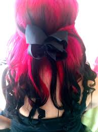 Sweet Like A Kiss Sharp Like A Razor Pink And Black Hair Dyed Hair Hair Styles