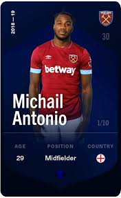 Michail is a perfect example of it as his parents (rip pops) are true yawdies. Michail Antonio 2018 19 Super Rare 1 10