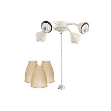 Buy kichler ceiling fans from affordable lamps, a leader in afforable lighting since 1999. Kichler Undefined Brushed Stainless Steel 4 Light Kit For Kichler Ceiling Fans Lightingdirect Com