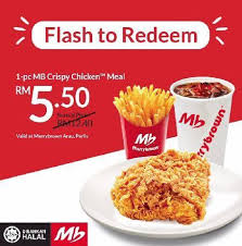Marrybrown watsons promotion crispy chicken meal @ rm8.50 from 19 january 2021 until 18 march 2021. Marrybrown Arau Perlis Opening Promotion Rm5 50 Value Meals 19 November 2019 31 December 2019