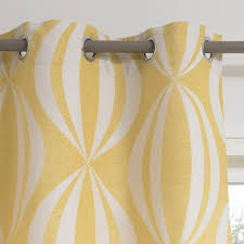 Osenvorhang Hypnosis 140 X 300 Cm Gelb Weiss Gelbe Vorhange Osenvorhang Vorhange