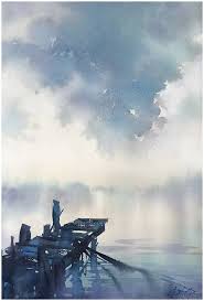 Above Us Only Sky Thomas W Schaller Watercolor Watercolor Clouds Landscape Paintings Thomas Schaller