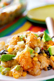 Cauliflower tater tot casserole brings comfort to a weeknight meal. Cheesy Tex Mex Tater Tot Casserole Food Folks And Fun