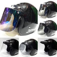 Anajidan helm, terima perbaikan dan custom helm vespa dan. Jual Helm Retro Bogo Jpn Arc Hitam Black Glossy Kaca Datar Flat Visor Jakarta Timur Markas Dagang Tokopedia