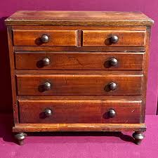 Home styles bedford four drawer chest is constructed of hardwoods and engineered wood in a rich ebony finish. Victorian Tabletop Mahogany Four Drawer Chest Antique Chest Of Drawers Hemswell Antique Centres