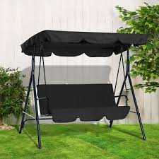 Maybe you would like to learn more about one of these? 3 Seater Garden Swing Chair Seat Hammock Swinging Metal Terrace Canopy Bench New Ebay