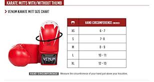 venum karate mitts with thumb protection