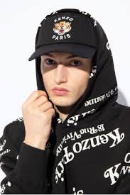 Black Baseball cap with logo Kenzo