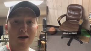 Olle Middle School principal makes Mattress Mack-style video to get new  furniture for students