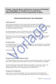 Anmeldeformular vereinsschau ökb 36 aussteller: Datenschutz Beim Newsletter Versand I Datenschutz 2021