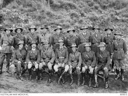 Group Portrait Of Officers Of The 9th Australian Light Horse Regiment Back Row Left To Right Lieutenant Lt Cattle Lt Hahn Military History Regiment Anzac