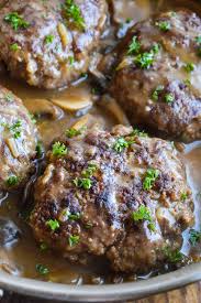 Porcini mushrooms really make this dish. Hamburger Steak With Mushroom Gravy Dance Around The Kitchen