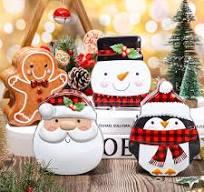 Amazon.com: Whaline Christmas Plaid Cookie Tins with Lids ...