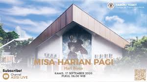 Live Streaming Misa Harian Pagi Kamis 17 September 2020 Youtube