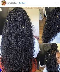 Goddess Bohemian Box Braids Box Braids Hairstyles Braids With Curls Goddess Braids Hairstyles
