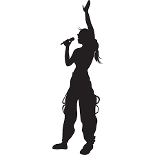 Girl Silhouette Singing Hand Free Image On Pixabay Girl Silhouette Silhouette Outline Art