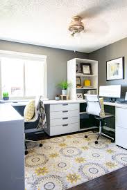 A great space that is organized, creative and stylish! How Our Dual Ikea Home Office Saved Us Garrison Street Design Studio