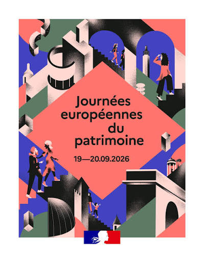 🏦 L'affiche officielle des Journées européennes du patrimoine 2026 est dévoilée ! Du 18 au 20 septembre 2026, les Journées européennes du patrimoine mettent à l'honneur le patrimoine de la photographie et