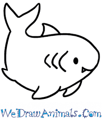 Draw a round eye, then an erect fin on the back. How To Draw A Baby Shark