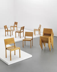 Alvar Aalto Set Of Twelve Stacking Chairs Model No 611 Designed 1929 Laminated Birch Plywood Birch Each 31 3 8 Chair Stacking Dining Chair Chair Design