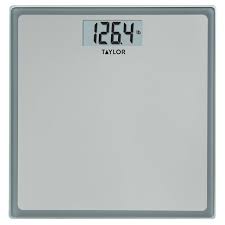 Taylor Digital Glass Bathroom Scale With Silver Grey Finish Walmart Com Walmart Com