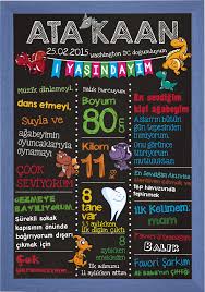 1 yas karatahta ani tablosu chalkboard anneler gunu elisi dogumgunu partileri dogum gunu