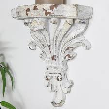 10.5 £ | pair of candle holders wall mounted vintage style shabby chic rustic sconce: Antique White Wall Sconce Style Shelf Vintage Shabby Chic French Wedding Decor Ebay