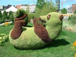 1 Trim A Bush To Something Creative Or At Least Try Topiary Garden Topiary Amazing Gardens