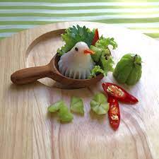 bird shaped thai dumpling ขนมจ บไทยต วนก thaidumpling dumpling bird shaped kanomthai thaisnack snack birdshapeddu ส ตรทำอาหาร อาหาร การตกแต งจานอาหาร