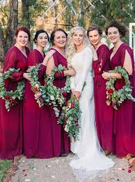 Burgundy V Neck Long Sleeves Chiffon Plus Size Bridesmaid Dresses Bridesmaid Dresses Plus Size Long Bridesmaid Dresses Red Chiffon Bridesmaid Dresses