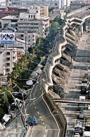 Kobe After The Big Earthquake In 1995 A Section Of Elevated Highway Collapsed Photo Natural Phenomena Science And Nature