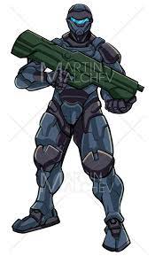 soldat futuriste illustration vectorielle exosquelette etsy coloriage batman