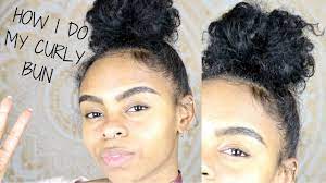 How do you get your bun like that? Easy Messy Bun For Short Curly Hair Youtube