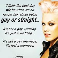 P!nk supports gay rights. | In the Gayborhood:Support Gay Rights ... via Relatably.com