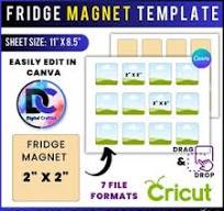 Photo Magnet Template 50mm - Etsy